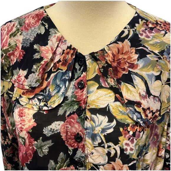 TAKEAWAY | floral button down blouse L - Picture 3 of 7